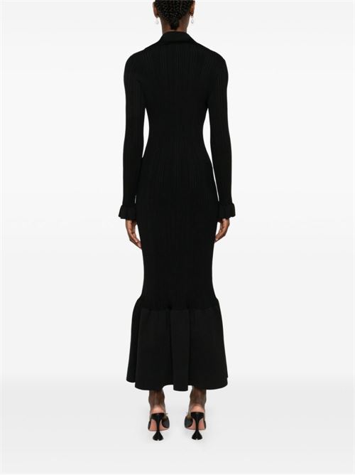 Long dress with ruffles SELF PORTRAIT | AW24071MBBLACK